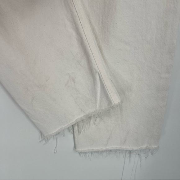 Agolde 90s Crop Mid Rise Loose Classic White Denim Straight Leg Jeans 31 NWT - Picture 10 of 14